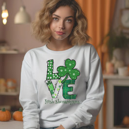 Moletom Dia de São Patrício Amor Travessuras Irlandesas