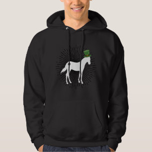 Moletom Dia de São Patrício Cavalo Leprechaun Homens Mulhe