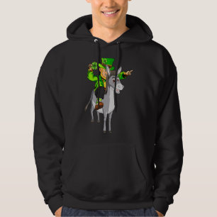 Moletom Dia de São Patrício Mule de Riding Leprechaun