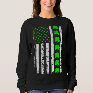 Moletom Dia de São Patrício Verde IRISH American Flag S