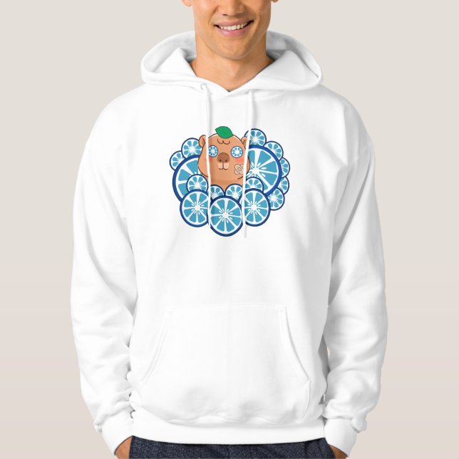 Moletom Dia de Spa do Capivara Blue Zen com Bandagem (Frente)