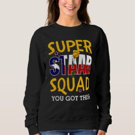 Moletom Dia de Teste de Professores do Super Staar Squad