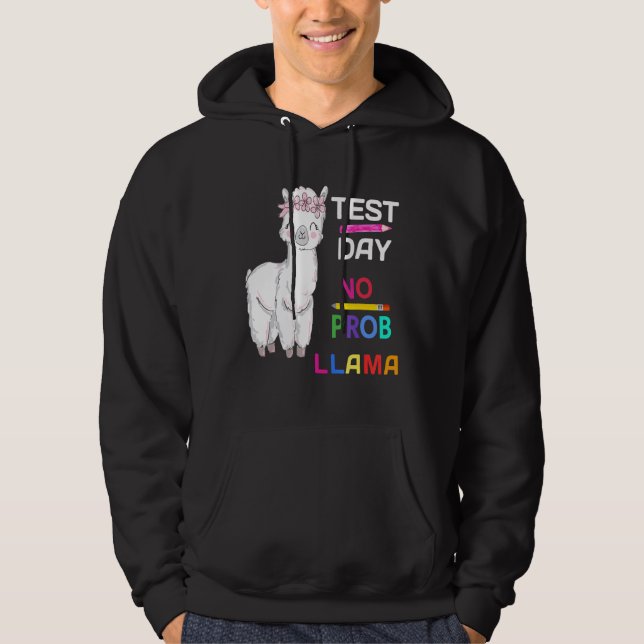 Moletom Dia de Teste Sem Prob Llama Llama Dia 9 de Teste d (Frente)