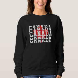 Moletom Dia do Canadá Folha de Maple Folha Patriótica Cana