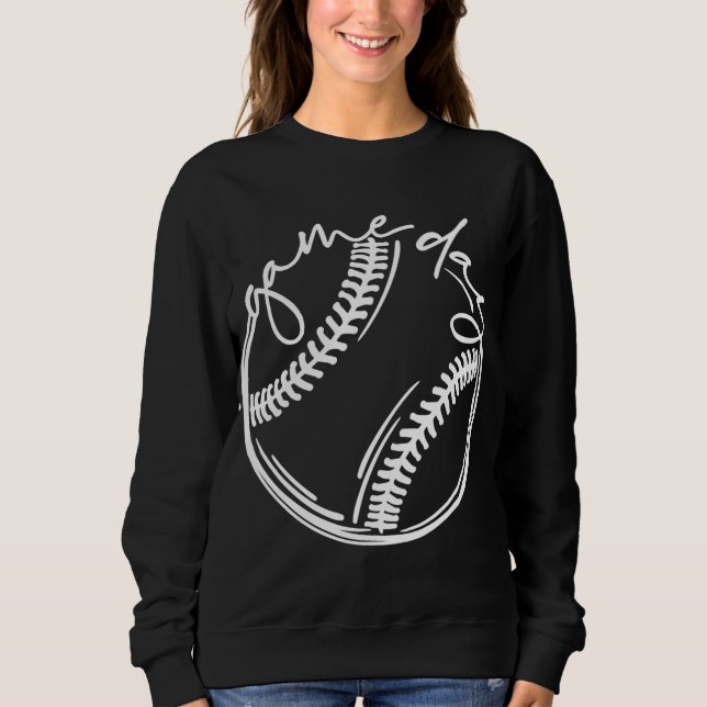 Moletom Dia do Jogo Baseball Life, Softball Life for (Frente)
