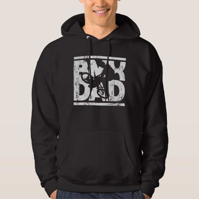 Moletom Dia do pai do pai de bicicleta BMX (Frente)