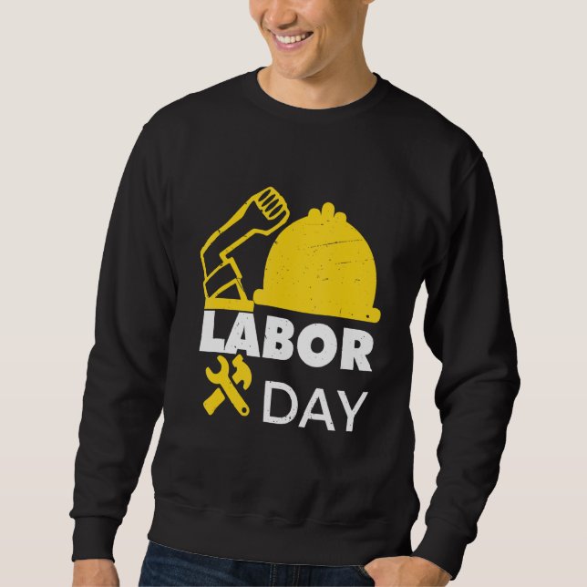 Moletom Dia do Trabalho Feliz Trabalhador Forte da União (Frente)