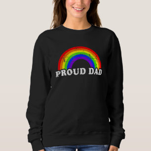 Moletom Dia dos Pais Orgulhoso Pai Transgênero Gay Arco-ír