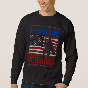 Moletom Dia dos Veteranos Obrigado Veteranos Por Mulheres