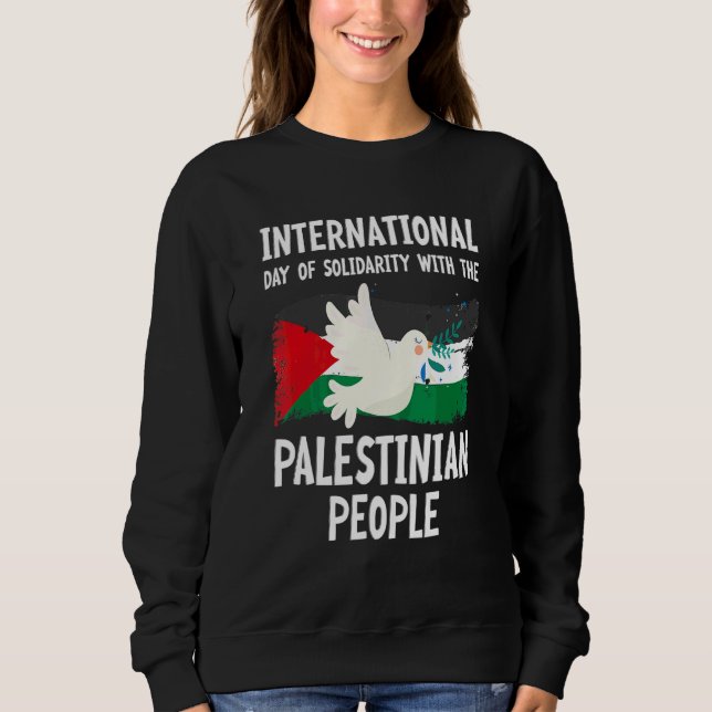 Moletom Dia Internacional de Solidariedade com os Palestin (Frente)