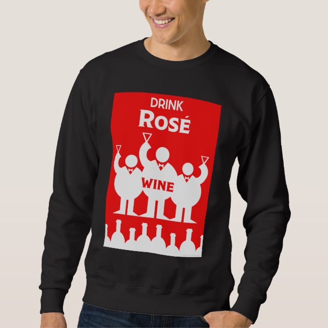 Moletom Dia Internacional do Vinho Rosa (Frente)