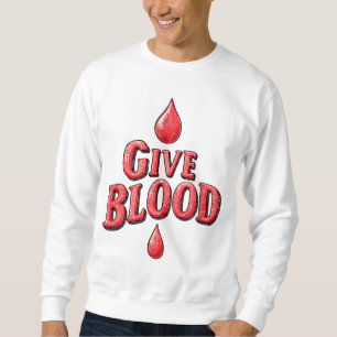 Moletom Dia Mundial do Dador de Sangue - Dar texto ao Sang