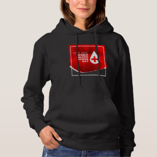 Moletom Dia Mundial do Dador de Sangue Flebotomia Pulsação