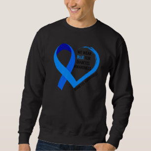 Moletom Dia Mundial do Diabetes T1D T2D Nós Usamos Azul Pa