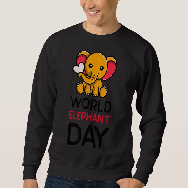 Moletom Dia Mundial do Elefante Cômico (Frente)