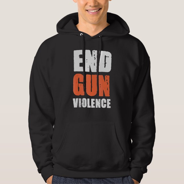 Moletom Dia sem Consciência de Armas Veste Laranja Suficie (Frente)