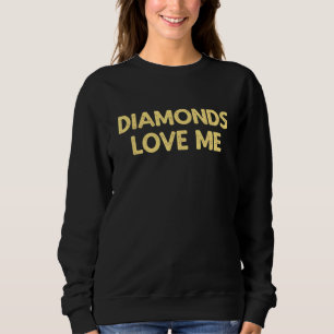 Moletom Diamantes Me Ama - Vintage Jewelry Girls Diz