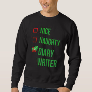 Moletom Diary Writer Funny Pajama Christmas