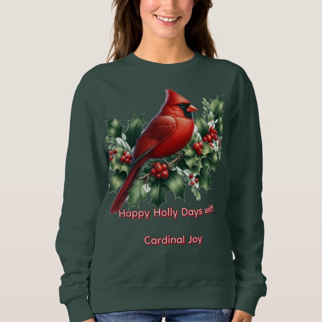 Moletom Dias Felizes de Holly Cardinal Joy  (Frente)