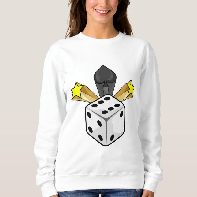 Moletom Dice at Poker com Espadas e Estrelas (Frente)