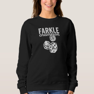 Moletom Dice Game Farkle Champion Para A Noite De Jogo Fam