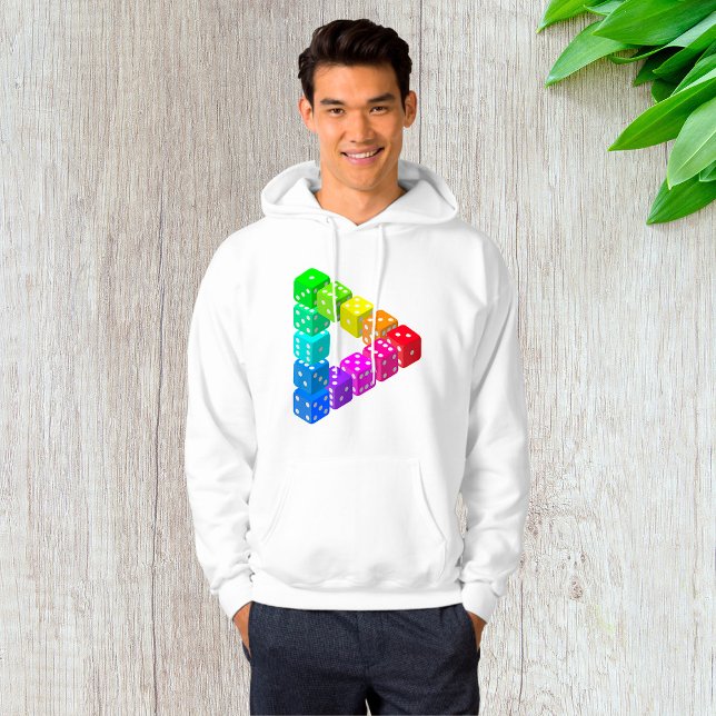 Moletom Dice Triangle Mens Hoodie (Criador carregado)