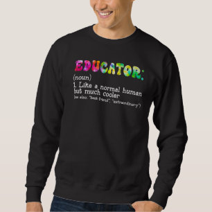 Moletom Dicionário Definição de Educador Como uma Huma Nor