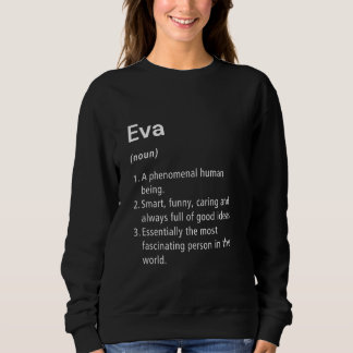 Moletom Dicionário Engraçado de Definição de Nome Eva