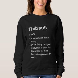 Moletom Dicionário Funny de Definição de Nome Thibault