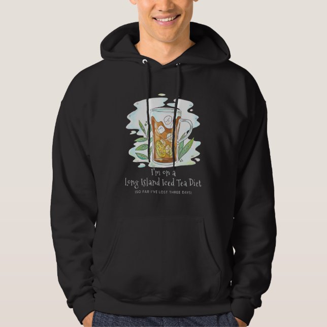 Moletom Dieta de Long Island Iced Tea Perdeu Três Dias (Frente)