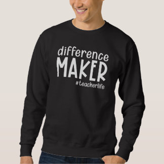Moletom Difference Maker Teacher Life Back To School Teach