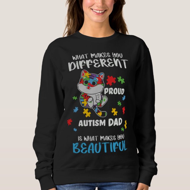 Moletom Different Is What Make You Beautiful Proud Autism  (Frente)