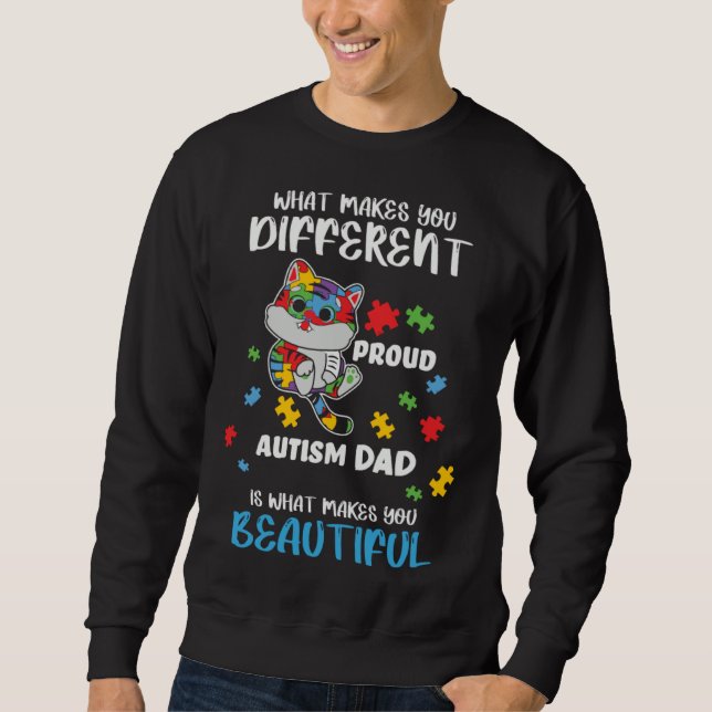 Moletom Different Is What Make You Beautiful Proud Autism  (Frente)