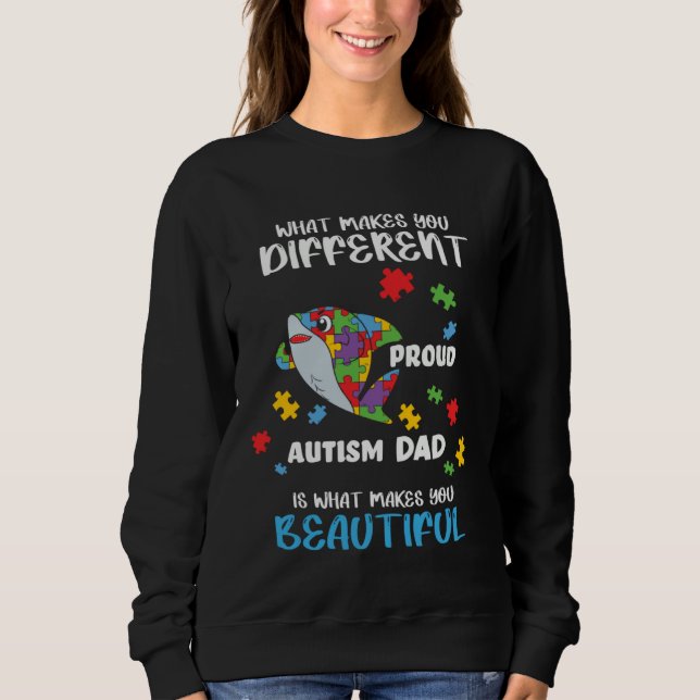 Moletom Different Is What Make You Beautiful Proud Autism  (Frente)