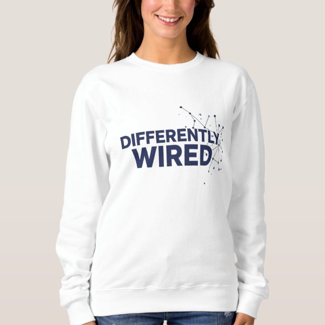 Moletom Differently Wired – Autism Awareness Month Blue  (Frente)