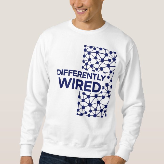 Moletom Differently Wired – Autism Awareness Month Blue (Frente)