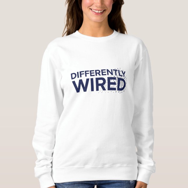 Moletom Differently Wired – Autism Awareness Month Blue  (Frente)