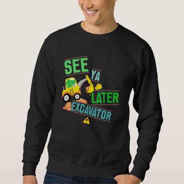Moletom Dig. Alligador De Digger De Construção Consulte Ya (Frente)