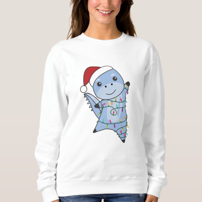 Moletom Dino Christmas Dinos Winter Animais (Frente)