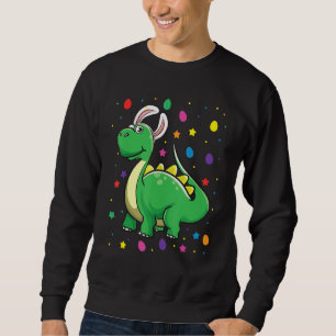 Moletom Dino Com Coelhinho Orelha Engraçado Caça Ovo Dinos