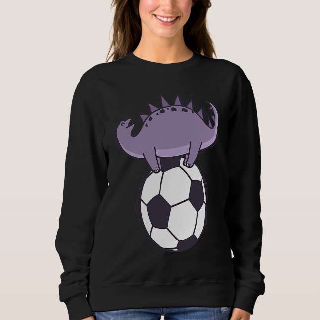 Moletom Dino loves Soccer Dinosaur Reptile (Frente)