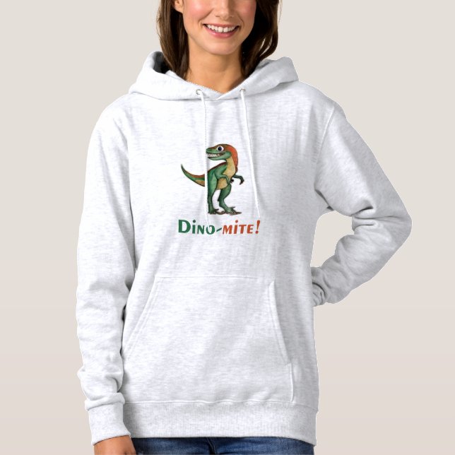 Moletom Dino mite design T-Shirt Hoodie (Frente)