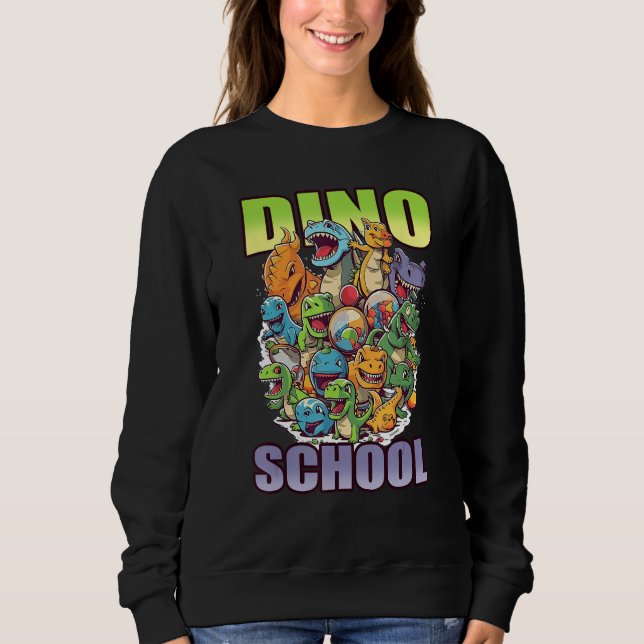 Moletom dino school cute graphic (Frente)