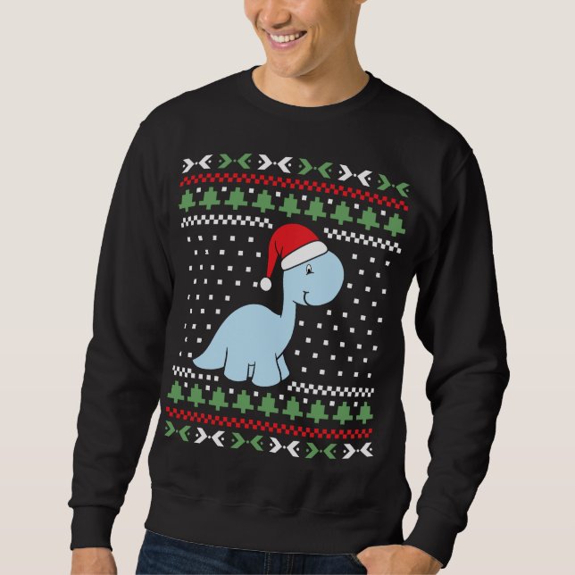 Moletom Dino Ugly Christmas Sweater (Frente)