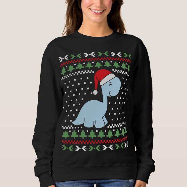 Moletom Dino Ugly Christmas Sweater (Frente)