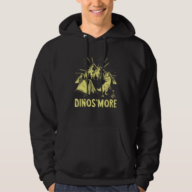 Moletom Dinosmore Camping Dinosaur Camp Smore Dino Campfir (Frente)
