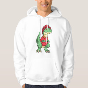 Moletom Dinossauro como Bombeiro com capacete de Fogo