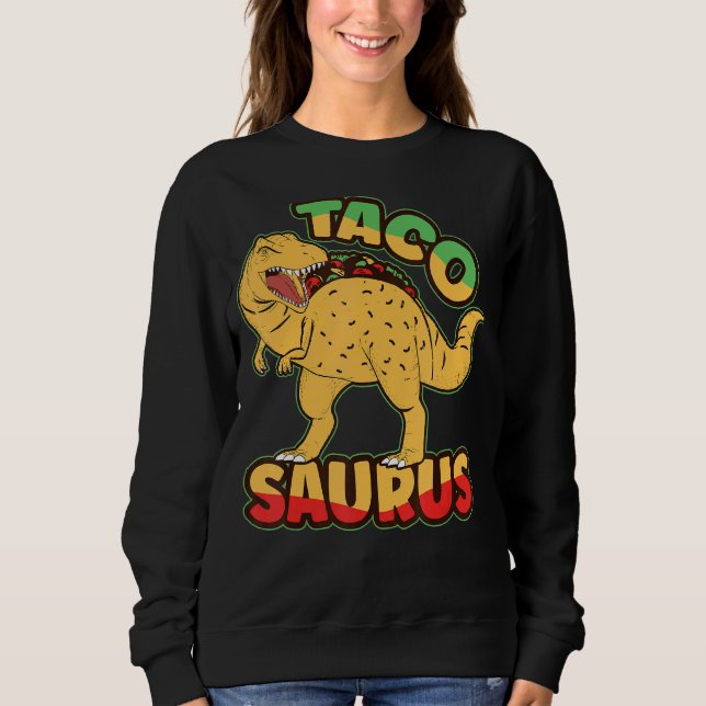 Moletom Dinossauro Dia Nacional do Taco Taco Saurus Dino T (Frente)