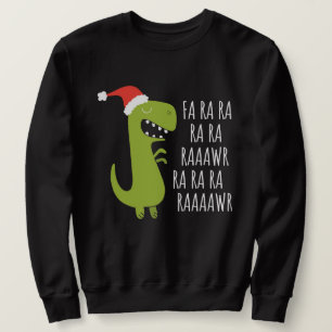 Moletom Dinossauro Engraçado Fa Ra Ra Rawr Rawr Natal T R