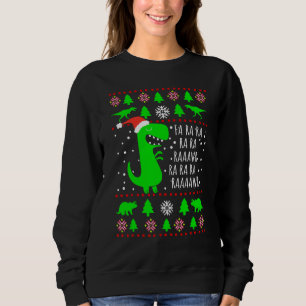 Moletom Dinossauro Feio Natal Suor Fa Ra Rawr Família